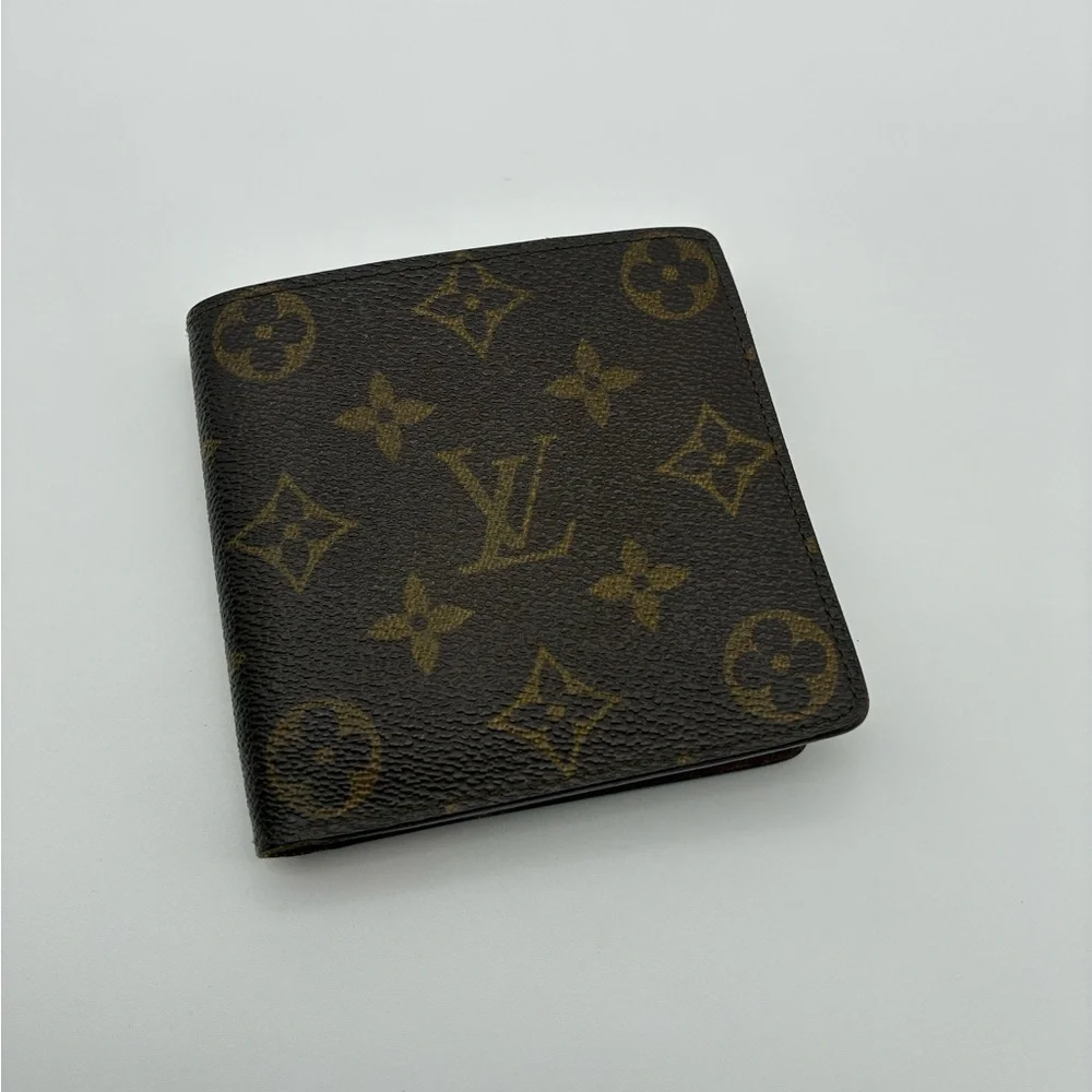 LOUIS VUITTON PORTEFEIULLE BROWN MONOGRAM MARCOS BIFOLD WALLET